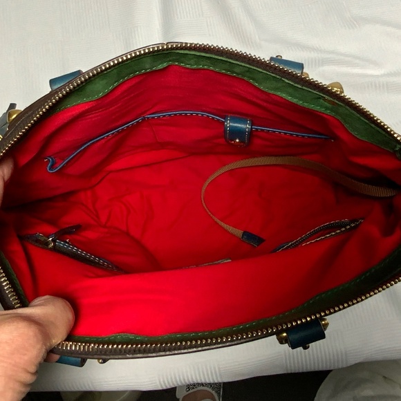 Dooney & Bourke Clayton Blue Satchel Tote - Picture 7 of 16